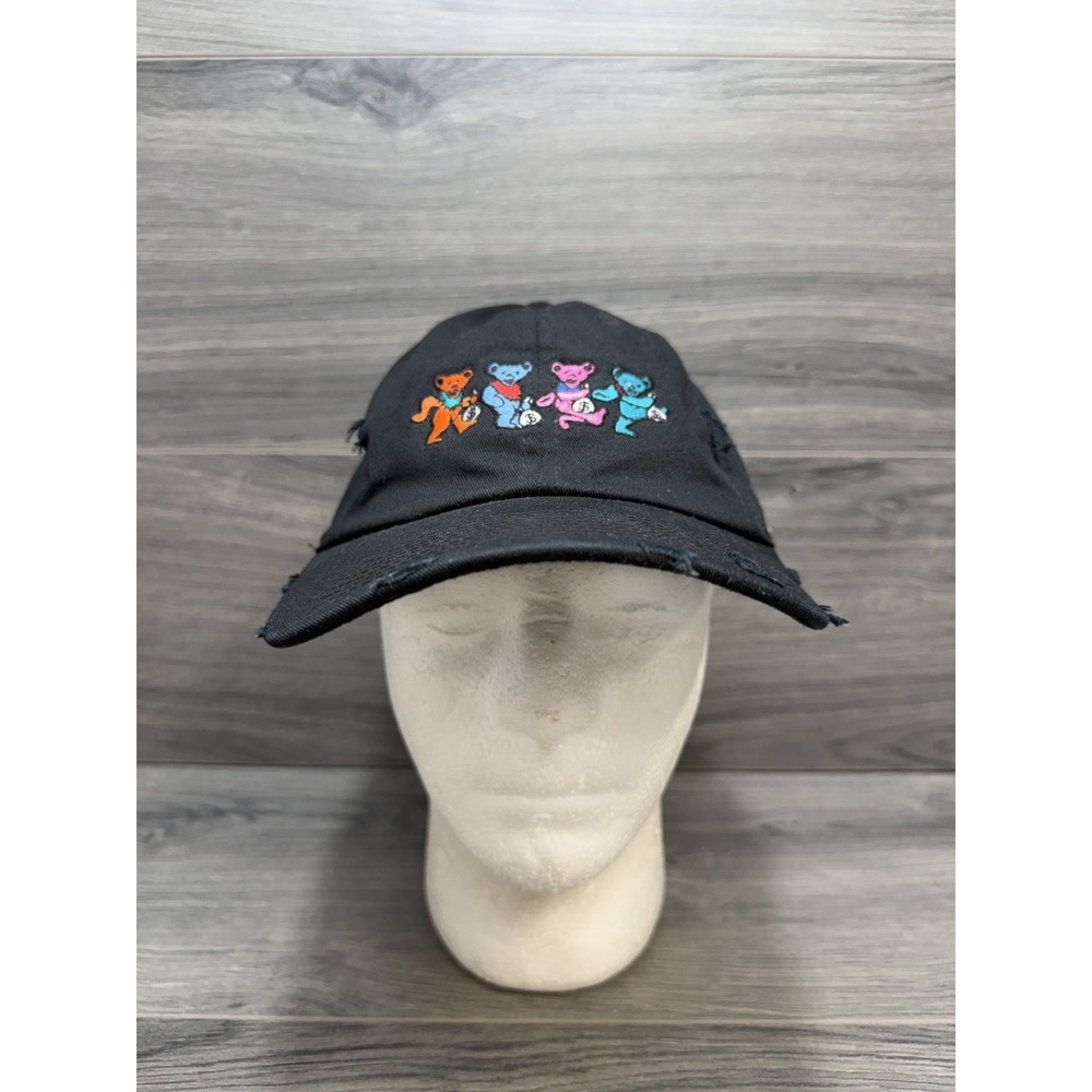 Field Grade Money Monster Grateful Dead Dancing Bears Distressed Dad Hat Black